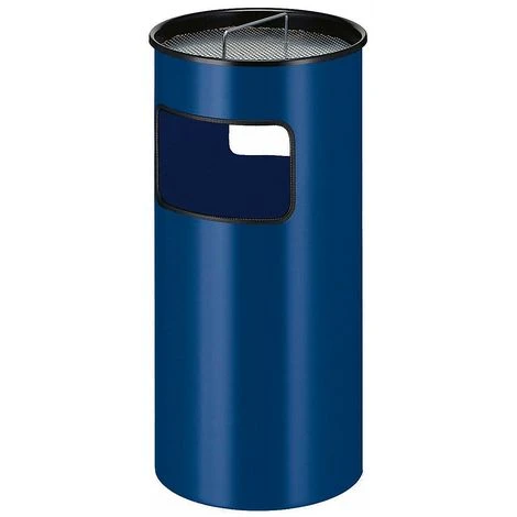 CERTEO Combiné Cendrier-poubelle Métallique, Capacité 50 L, Bleu - Coloris Poubelle: Bleu 3 CERTEO Combiné Cendrier-poubelle Métallique, Capacité 50 L, Bleu - Coloris Poubelle: Bleu