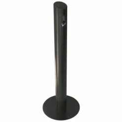 CERTEO Cendrier Sur Pied, Capacité 3 L Noir - Coloris Des Cendriers: Noir