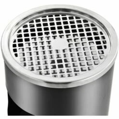 Poubelle à Cendrier D'hôtel 30 L Acier Gris VidaXL 10 Poubelle à Cendrier D'hôtel 30 L Acier Gris VidaXL -Poubelle Boutique 16633947 4