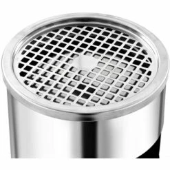 VidaXL Poubelle à Cendrier Murale Acier 26 L Argenté - Argent -Poubelle Boutique 16983614 5