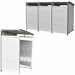 MUCOLA Boîte à Déchets - Boîte D'attache - Blanc/gris -Poubelle Boutique 18032189 3