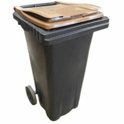 RAYONNAGE DIRECT Conteneur 120 Litres à Préhension Frontale - Couvercle Jaune Citron - 480 X 550 X 960 Mm - 210002GAGA/JC -Poubelle Boutique 18215551 4