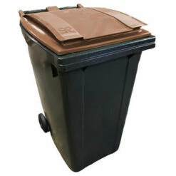 RAYONNAGE DIRECT Conteneur 360 Litres à Préhension Frontale - Couvercle Jaune Citron - 620 X 850 X 1095 Mm - 210006GAGA/JC -Poubelle Boutique 18215576 4