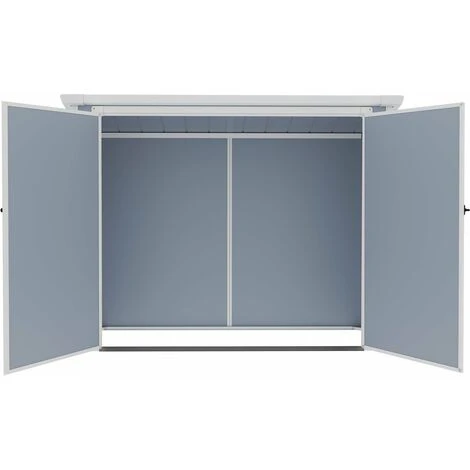 HABITAT ET JARDIN Cache Poubelle Résine "Axel" - 198 X 91 X 149 Cm - Gris 6 HABITAT ET JARDIN Cache Poubelle Résine "Axel" - 198 X 91 X 149 Cm - Gris – Image 4