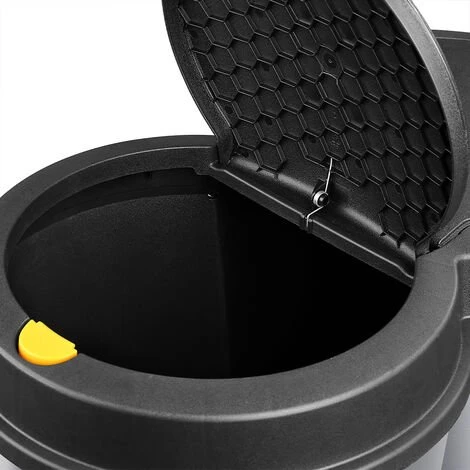 DEUBA Double Poubelle – Duo Poubelle Poubelle 2 x 25 Litres + Bouton Pression Automatique – Couleur Au Choix Argent 6 DEUBA Double Poubelle – Duo Poubelle Poubelle 2 x 25 Litres + Bouton Pression Automatique – Couleur Au Choix Argent – Image 4