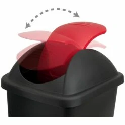 DEUBA Lot De 4 Poubelles De Recyclage Couvercle Automatique 60 Litres -Poubelle Boutique 18477728 2