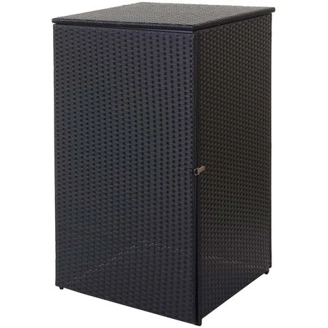 Enveloppement Pour Poubelle HHG-254, Box Pour Poubelles, Revêtement, Polyrotin 2x120l ~ Noir 4 Enveloppement Pour Poubelle HHG-254, Box Pour Poubelles, Revêtement, Polyrotin 2x120l ~ Noir – Image 2