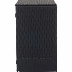 Enveloppement Pour Poubelle HHG-254, Box Pour Poubelles, Revêtement, Polyrotin 2x120l ~ Noir 11 Enveloppement Pour Poubelle HHG-254, Box Pour Poubelles, Revêtement, Polyrotin 2x120l ~ Noir -Poubelle Boutique 18936776 5