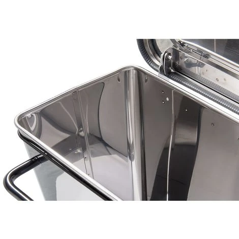 Conteneur Mobile à Pédale Anti-feu | Acier Inoxydable | Brillant | 70 Litres | 480x420x755 | Contimar | 1 Pièce | Medial 3 Conteneur Mobile à Pédale Anti-feu | Acier Inoxydable | Brillant | 70 Litres | 480x420x755 | Contimar | 1 Pièce | Medial