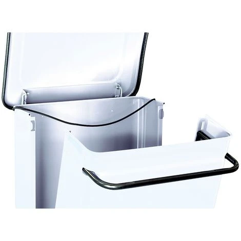 CERTEO Conteneur Mobile à Pédale Avec Frontale Amovible | Acier Peint époxy | Blanc | 70 Litres | 480x420x755 | Conticolor | 1 - Blanc 5 CERTEO Conteneur Mobile à Pédale Avec Frontale Amovible | Acier Peint époxy | Blanc | 70 Litres | 480x420x755 | Conticolor | 1 - Blanc – Image 3