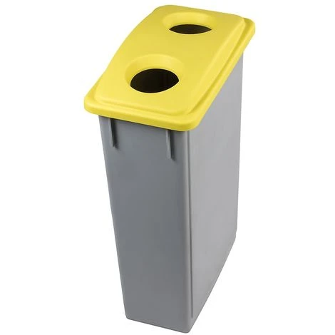 CERTEO Corbeille Avec Couvercle Ouverture Jaune | Polypropylène | Gris-Jaune | 90 Litres | 295x520x835 | Office 90 | 1 Pièce | - Jaune 3 CERTEO Corbeille Avec Couvercle Ouverture Jaune | Polypropylène | Gris-Jaune | 90 Litres | 295x520x835 | Office 90 | 1 Pièce | - Jaune