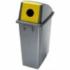 CERTEO Corbeille Avec Couvercle Ouverture Frontale Jaune | Polypropylène | Gris-Jaune | 60 Litres | 330x460x780 | Office 60 | - Jaune 2 CERTEO Corbeille Avec Couvercle Ouverture Frontale Jaune | Polypropylène | Gris-Jaune | 60 Litres | 330x460x780 | Office 60 | - Jaune -Poubelle Boutique 19176055 1
