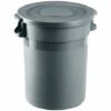 CERTEO Conteneur Avec Couvercle Plat | Polypropylène | Gris | 80 Litres | 505x610 | Cub | 1 Pièce | Medial - Gris