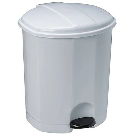 CERTEO Poubelle à Pédale | Polypropylène | Blanc | 7 Litres | 230x240x280 | Esa | 6 Pièces | Medial - Blanc 3 CERTEO Poubelle à Pédale | Polypropylène | Blanc | 7 Litres | 230x240x280 | Esa | 6 Pièces | Medial - Blanc