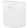 CERTEO Corbeille Murale | Acier Peint époxy | Blanc | 20 Litres | 395x195x388 | Miluna Pura | 1 Pièce | Medial -Poubelle Boutique 19176143 1