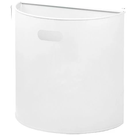 CERTEO Corbeille Murale | Acier Peint époxy | Blanc | 20 Litres | 395x195x388 | Miluna Pura | 1 Pièce | Medial 3 CERTEO Corbeille Murale | Acier Peint époxy | Blanc | 20 Litres | 395x195x388 | Miluna Pura | 1 Pièce | Medial