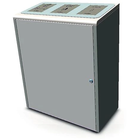 MEDIAL Borne à Déchets Pour Le Tri Sélectif | Acier Inoxydable | Brossé | 3 X 40 Litres | 790x390x960 | Malta | 1 Pièce | 3 MEDIAL Borne à Déchets Pour Le Tri Sélectif | Acier Inoxydable | Brossé | 3 X 40 Litres | 790x390x960 | Malta | 1 Pièce |
