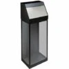 MEDIAL Poubelle à Trappe Push Inox | Acier Peint époxy & Polycarbonate | Noir étendard | 50 Litres | 325x240x940 | Storico Kril - Noir -Poubelle Boutique 19176239 1