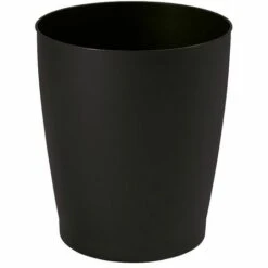 CERTEO Corbeille à Papier | Polypropylène | Noir | 9 Litres | 173x266 | Basket | 1 Pièce | Medial