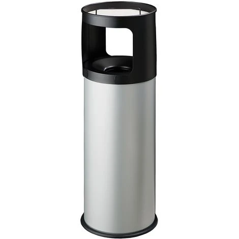 CERTEO Cendrier–corbeille Avec Tête étouffoir | Acier Peint époxy | Gris | 30 Litres | 260x815 | Grisú | 1 Pièce | Medial - Gris 3 CERTEO Cendrier–corbeille Avec Tête étouffoir | Acier Peint époxy | Gris | 30 Litres | 260x815 | Grisú | 1 Pièce | Medial - Gris