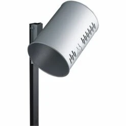 CERTEO Corbeille Cylindrique | Acier Galvanisé à Chaud Peint époxy | Revêtement époxy | Gris | 22 Litres | 290x390 | Pivo | 1 - Gris