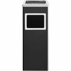 ASUPERMALL Poubelle A Cendrier D'hotel 36 L Acier Noir -Poubelle Boutique 19769639 4