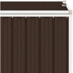 VidaXL Abri De Poubelle Triple Marron 213x81x121 Cm Acier - Brun -Poubelle Boutique 20493865 3