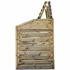 Habrita Cache Poubelle Bois Autoclavé DOUBLE 11 Habrita Cache Poubelle Bois Autoclavé DOUBLE -Poubelle Boutique 2391710 5