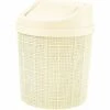 BARES 1,5L Mini Poubelle, Mini Poubelle De Bureau, Avec Poubelle Et Couvercle Pivotant, Pour Chambre,Salle,Cuisine,Véhicule (Blanc) -Poubelle Boutique 24734473 1