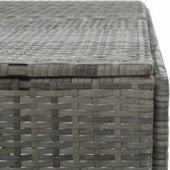 ASUPERMALL Abri De Poubelle Simple Anthracite 76x78x120 Cm Resine Tressee -Poubelle Boutique 25232112 5