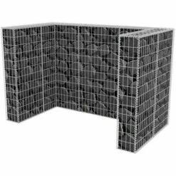 TRUE DEAL Cadre à Gabion De Poubelle Double Acier 180 X 100 X 120 Cm -Poubelle Boutique 26119078 4