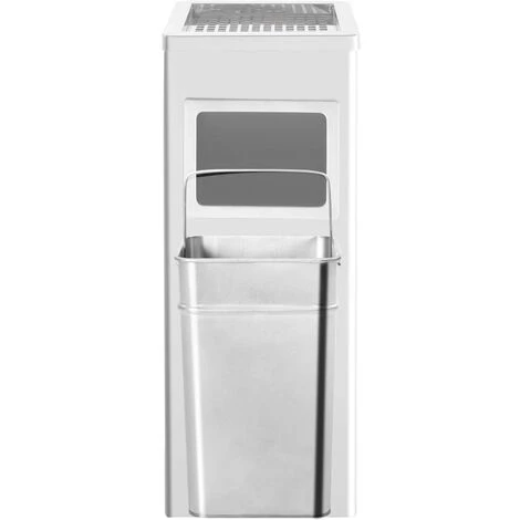 YOUTHUP Poubelle à Cendrier D'h?tel 36 L Acier Inoxydable - Argent 6 YOUTHUP Poubelle à Cendrier D'h?tel 36 L Acier Inoxydable - Argent – Image 4