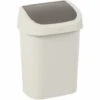 Poubelle Curver Mistral Swing 10L PVC Recyclé Beige - Clay White/Cosy Brown -Poubelle Boutique 26841957 1
