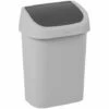 Poubelle Curver Mistral Swing 10L PVC Recyclé Gris Clair/anthracite - Gris Clair/Anthracite 2 Poubelle Curver Mistral Swing 10L PVC Recyclé Gris Clair/anthracite - Gris Clair/Anthracite -Poubelle Boutique 26841961 1
