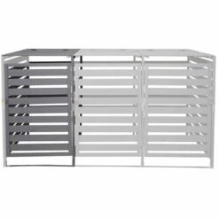 Extension Pour Abri à Poubelles XL Pour 1 Ou 2 Poubelles HHG-714, Bois Massif 110x65x93cm ~ Gris Clair 10 Extension Pour Abri à Poubelles XL Pour 1 Ou 2 Poubelles HHG-714, Bois Massif 110x65x93cm ~ Gris Clair -Poubelle Boutique 27420012 4