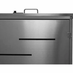 Enveloppement Pour 3 Poubelles HHG-809, Box Pour Poubelles, Revêtement, Extensible, 108x61x76cm ~ Acier Affiné -Poubelle Boutique 27483591 5