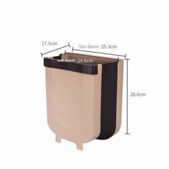 HAPPYSHOPPING Poubelle Suspendue, Poubelle De Cuisine Portable, Poubelle Suspendue Dans La Voiture, Grand Kaki - Grand Kaki -Poubelle Boutique 28742492 3