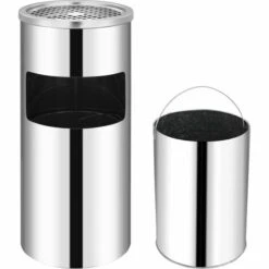 TRUE DEAL Poubelle à Cendrier Murale Acier Inoxydable 26 L -Poubelle Boutique 28745318 3