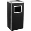 ASUPERMALL Poubelle A Cendrier D'hotel 45 L Acier Noir 2 ASUPERMALL Poubelle A Cendrier D'hotel 45 L Acier Noir -Poubelle Boutique 29055069 1