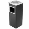 PrimeMatik - Poubelle Rectangulaire Avec Cendrier Couleur Noir -Poubelle Boutique 29195574 1