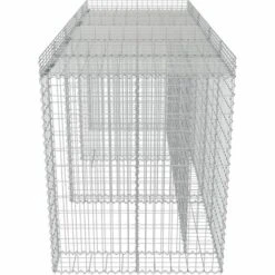 TRUE DEAL Mur En Gabion Pour Poubelle Acier Galvanisé 270x100x130 Cm 11 TRUE DEAL Mur En Gabion Pour Poubelle Acier Galvanisé 270x100x130 Cm -Poubelle Boutique 29369530 5