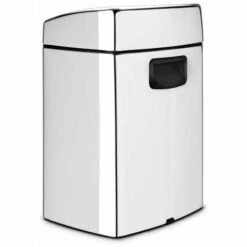 Brabantia 477201 Poubelle Touch Bin Rectangulaire 10 L Brilliant Inox -Poubelle Boutique 29454250 4