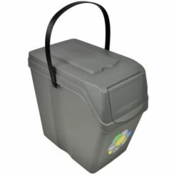 Prosperplast Lot De 5 Cubes De Recyclage 125 L Sortibox En Plastique Gris 5 X 25 L - Gris -Poubelle Boutique 30806783 3