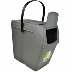 Prosperplast Lot De 5 Cubes De Recyclage 125 L Sortibox En Plastique Gris 5 X 25 L - Gris -Poubelle Boutique 30806783 5