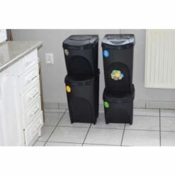 Prosperplast Lot De 5 Cubes De Recyclage 125 L Sortibox En Plastique Anthracite 5 X 25 L - Anthracite -Poubelle Boutique 30806785 4