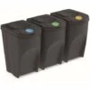 Prosperplast Lot De 3 Cubes De Recyclage 105 L Sortibox En Plastique Anthracite 3 X 35 L - Anthracite -Poubelle Boutique 31508613 1