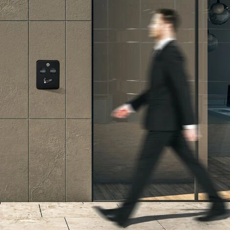 Relaxdays Cendrier Mural Pour Extérieur, Matériel De Montage Et Clé, Résistant Aux Intempéries, 20 X 16 X 8,5 Cm, Noir 7 Relaxdays Cendrier Mural Pour Extérieur, Matériel De Montage Et Clé, Résistant Aux Intempéries, 20 X 16 X 8,5 Cm, Noir – Image 5