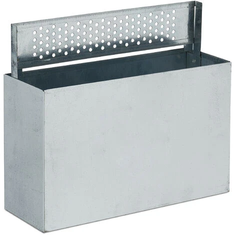 Relaxdays Cendrier Mural Pour Extérieur, Avec Matériel De Montage Et Clé, Résistant Aux Intempéries, Capacité: 3 L, Noir 5 Relaxdays Cendrier Mural Pour Extérieur, Avec Matériel De Montage Et Clé, Résistant Aux Intempéries, Capacité: 3 L, Noir – Image 3