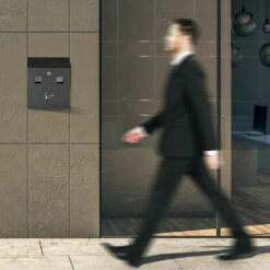 Relaxdays Cendrier Mural Pour Extérieur, Avec Matériel De Montage Et Clé, Résistant Aux Intempéries, Capacité: 3 L, Noir 11 Relaxdays Cendrier Mural Pour Extérieur, Avec Matériel De Montage Et Clé, Résistant Aux Intempéries, Capacité: 3 L, Noir -Poubelle Boutique 31798567 5