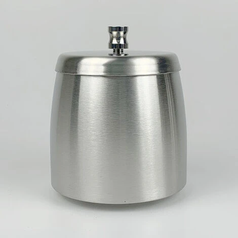 ILOVEMILAN Cendrier En Acier Inoxydable Avec Couvercle, Cendrier De Table Antidérapant, Cendrier De Tempête En Acier Inoxydable (grand, Le Ponçage) 3 ILOVEMILAN Cendrier En Acier Inoxydable Avec Couvercle, Cendrier De Table Antidérapant, Cendrier De Tempête En Acier Inoxydable (grand, Le Ponçage)